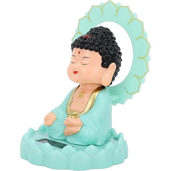 Solar Buddha Statue – Eco-Friendly Moving Head Decor