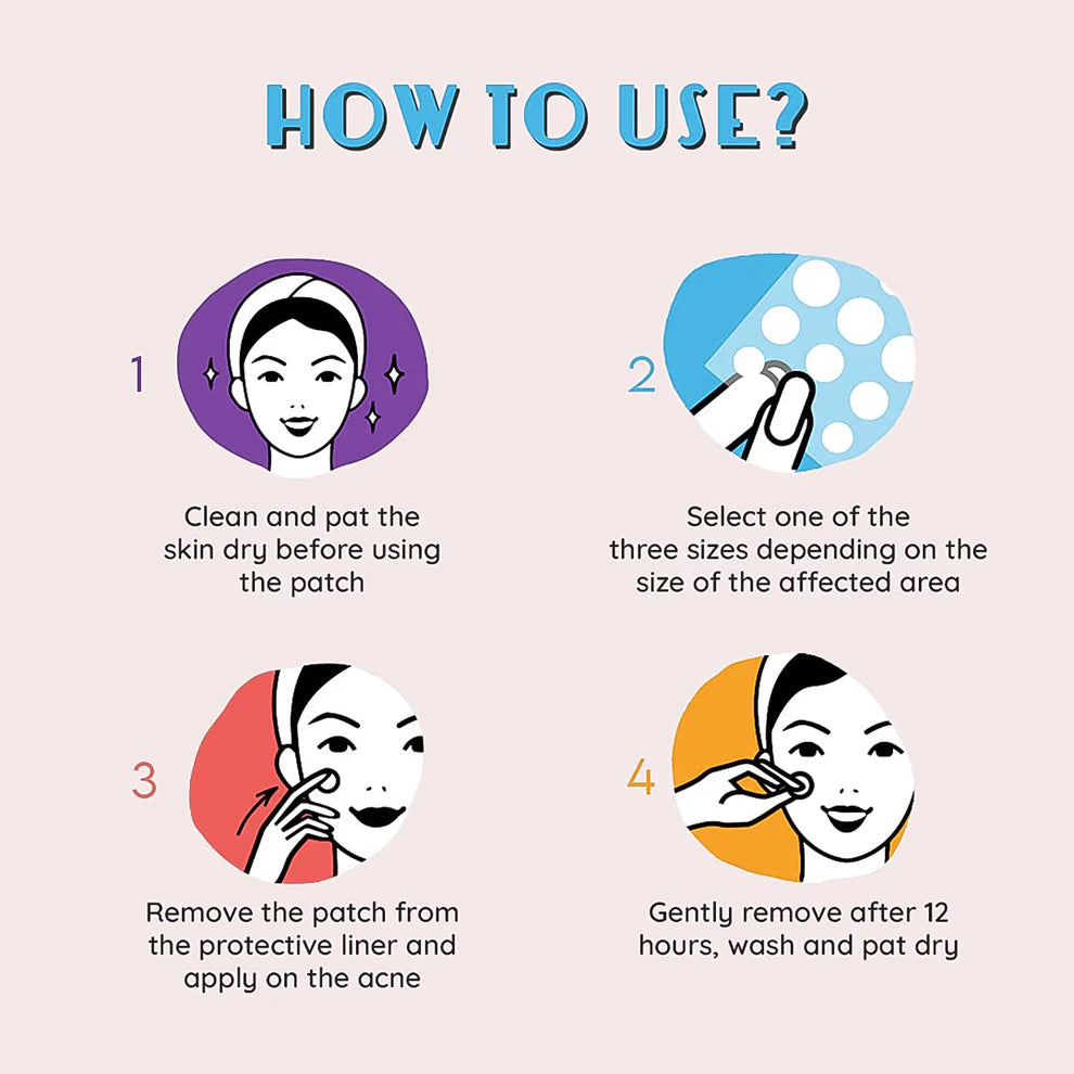 Pimple Patches – Hydrocolloid & Tea Tree Oil for Acne