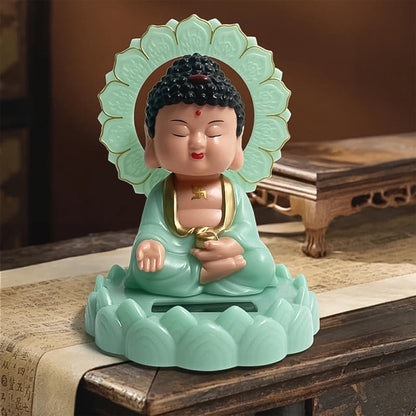 Solar Buddha Statue – Eco-Friendly Moving Head Decor