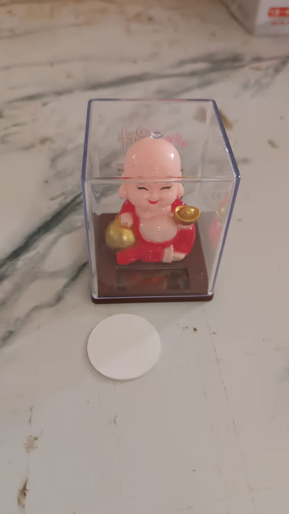 Solar Buddha Moving Head Statue