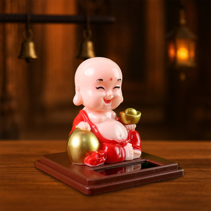 Solar Buddha Moving Head Statue