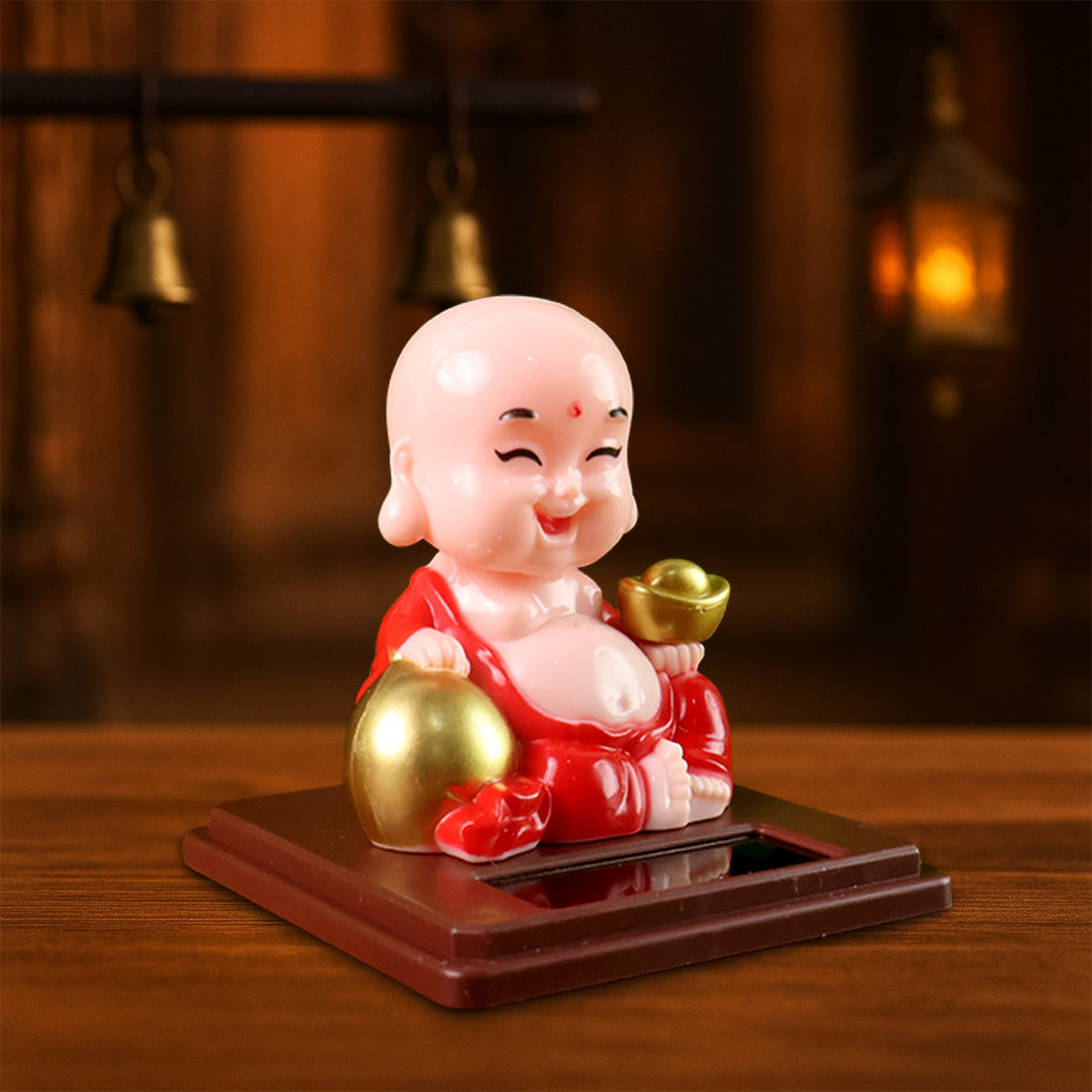 Solar Buddha Moving Head Statue