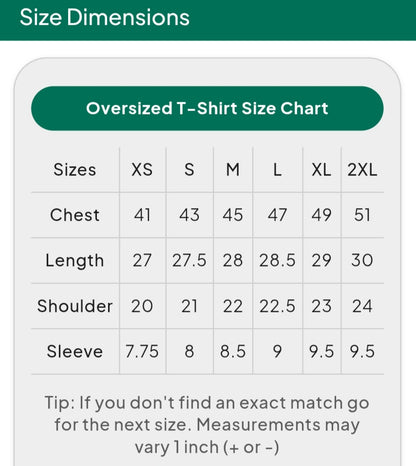Oversized t-shirt (180 GSM)