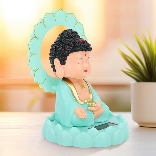 Solar Buddha Statue – Eco-Friendly Moving Head Decor